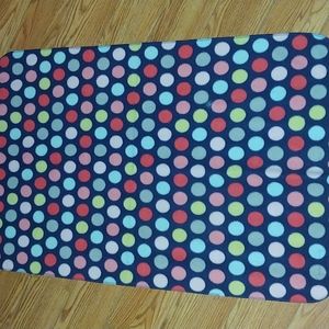 Baby polka dot fleece blanket